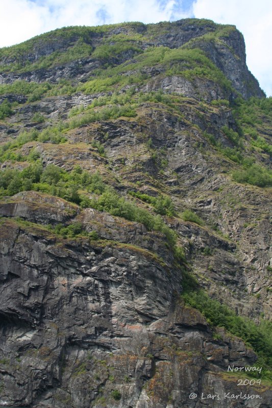 Cruise on fjords of Norway, Sognefjorden, Aurlandsfjorden, Flåm