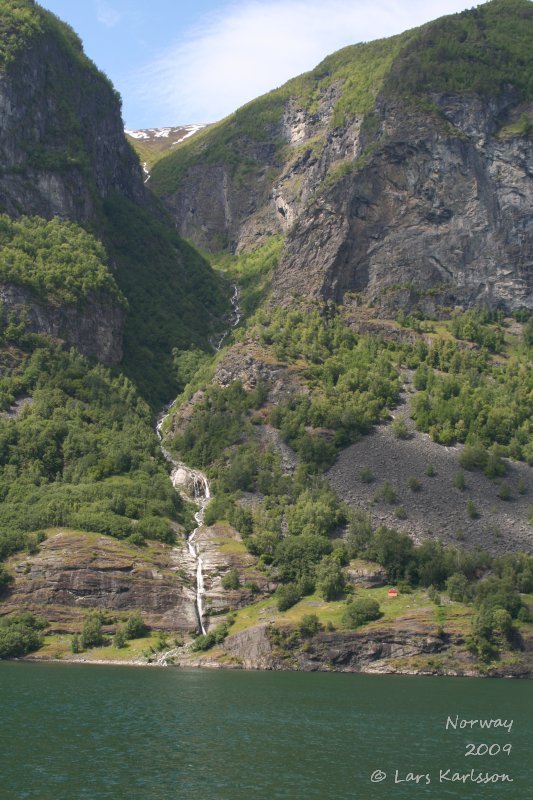 Cruise on fjords of Norway, Sognefjorden, Aurlandsfjorden, Flåm