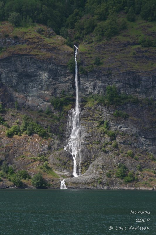 Cruise on fjords of Norway, Sognefjorden, Aurlandsfjorden, Flåm