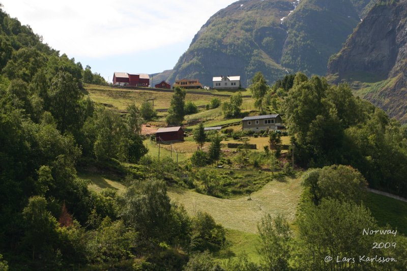 Cruise on fjords of Norway, Sognefjorden, Aurlandsfjorden, Flåm