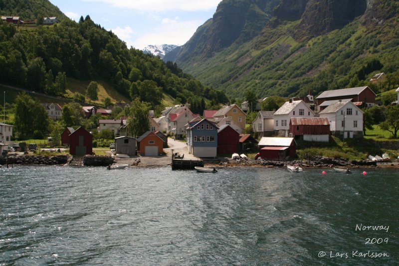 Cruise on fjords of Norway, Sognefjorden, Aurlandsfjorden, Flåm