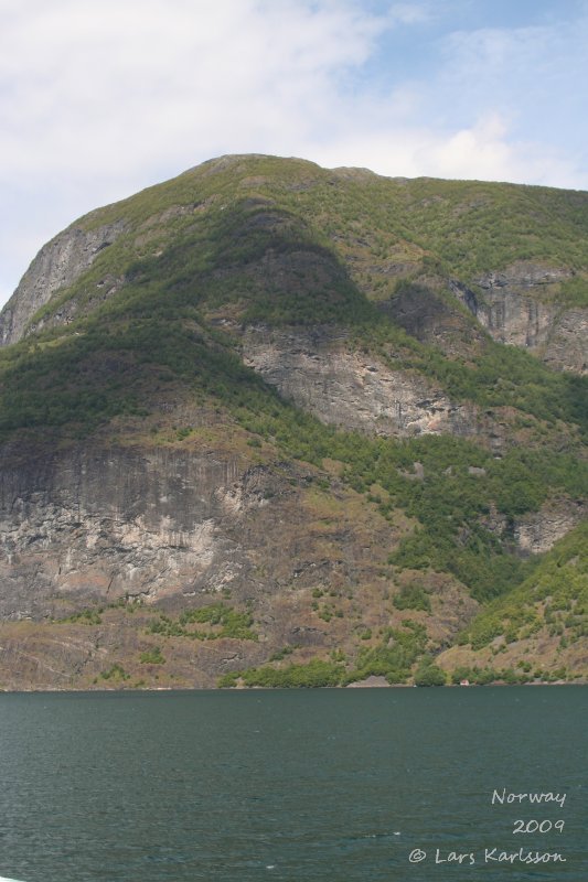 Cruise on fjords of Norway, Sognefjorden, Aurlandsfjorden, Flåm