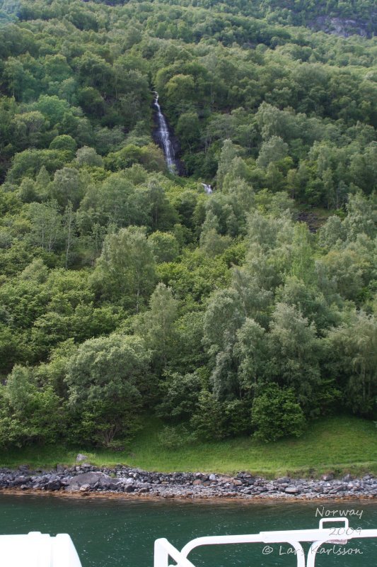 Cruise on fjords of Norway, Sognefjorden, Aurlandsfjorden, Flåm