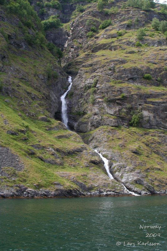 Cruise on fjords of Norway, Sognefjorden, Aurlandsfjorden, Flåm