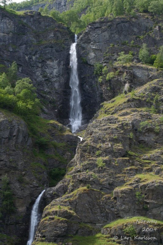 Cruise on fjords of Norway, Sognefjorden, Aurlandsfjorden, Flåm