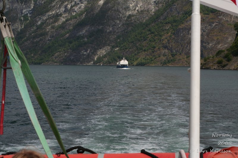 Cruise on fjords of Norway, Sognefjorden, Aurlandsfjorden, Flåm