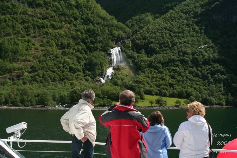 Cruise on fjords of Norway, Sognefjorden, Aurlandsfjorden, Flåm