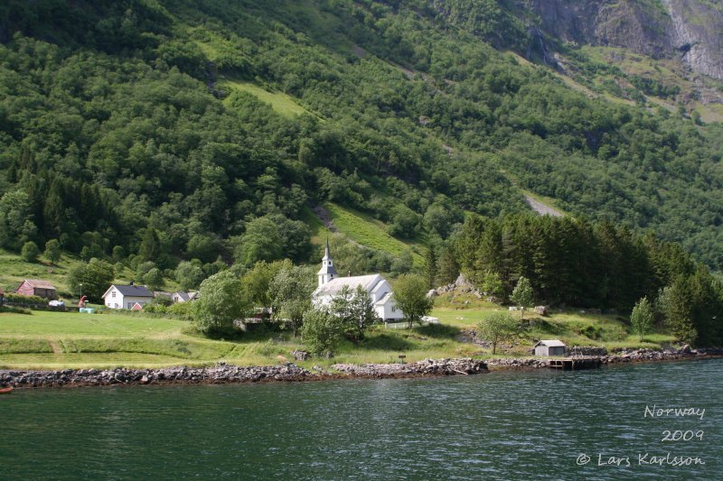 Cruise on fjords of Norway, Sognefjorden, Aurlandsfjorden, Flåm