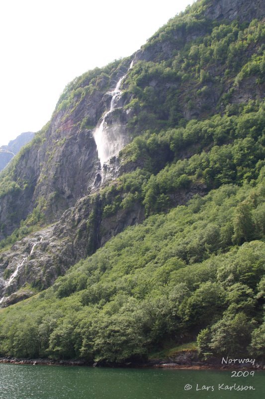 Cruise on fjords of Norway, Sognefjorden, Aurlandsfjorden, Flåm