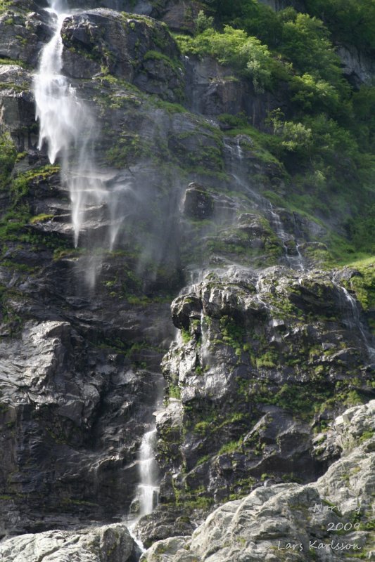 Cruise on fjords of Norway, Sognefjorden, Aurlandsfjorden, Flåm