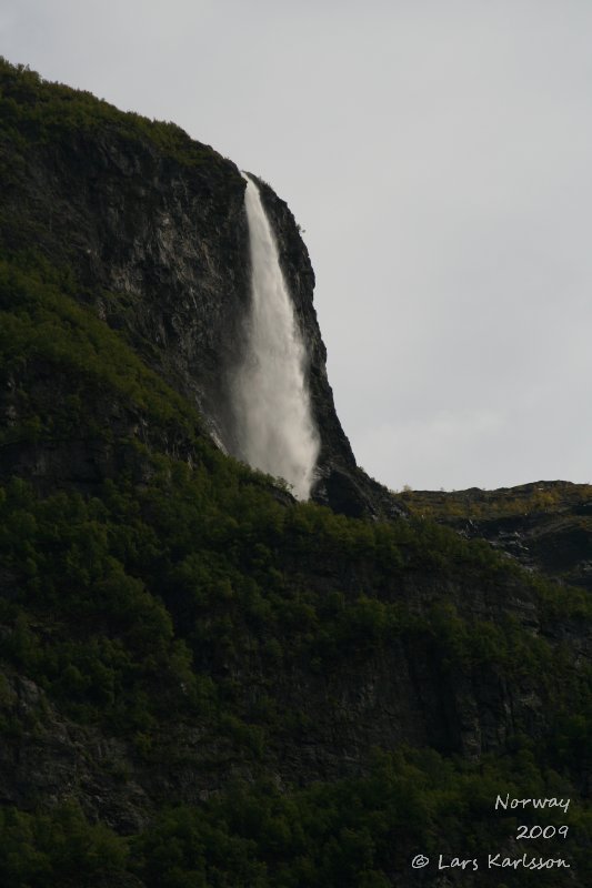 Cruise on fjords of Norway, Sognefjorden, Aurlandsfjorden, Flåm