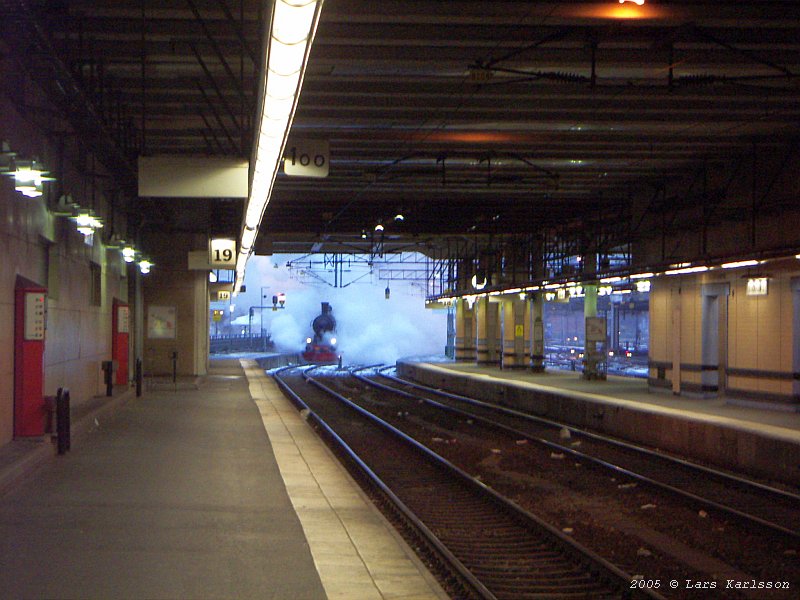 From Stockholm City to Nynäshamn by steam train, Sweden 2005