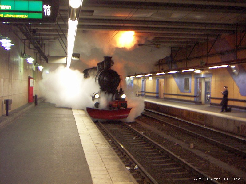 From Stockholm City to Nynäshamn by steam train, Sweden 2005