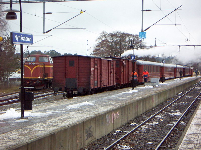 From Stockholm City to Nynäshamn by steam train, Sweden 2005