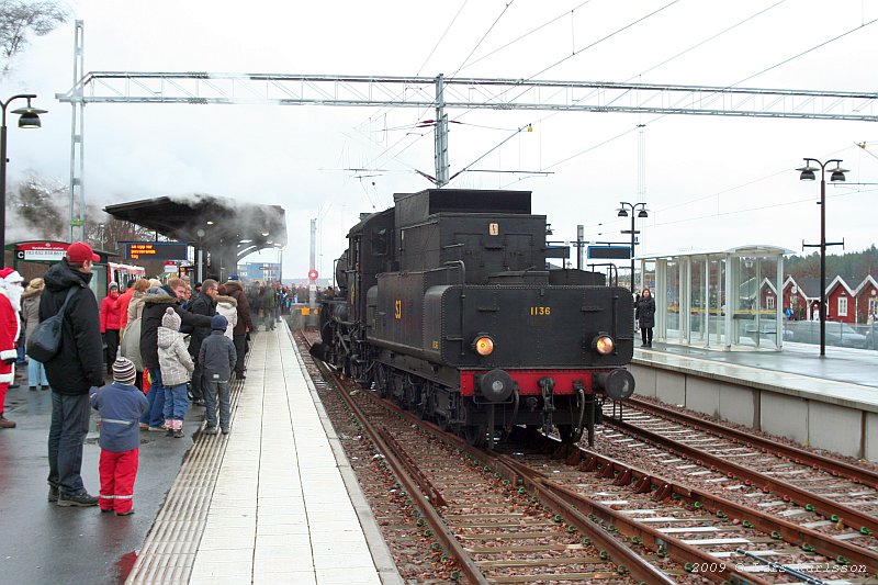 From Stockholm City to Nynäshamn by steam train, Sweden 2009