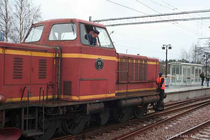 From Stockholm City to Nynäshamn by steam train, Sweden 2009