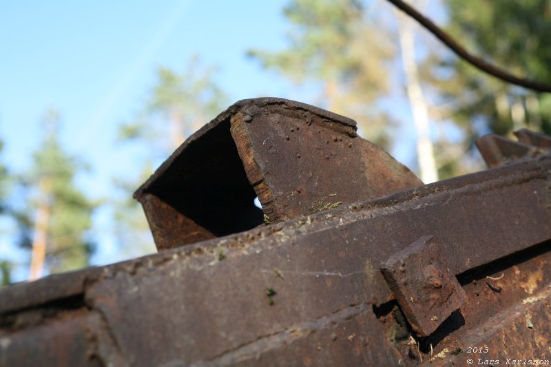 The abandoned truck in the forest, 2013