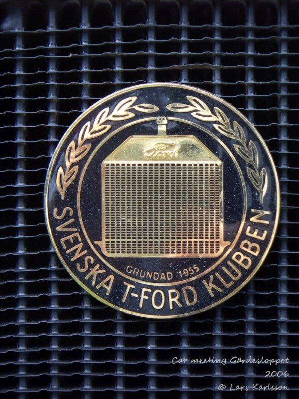 Member of Swedish T-Ford club. Founded the year 1955