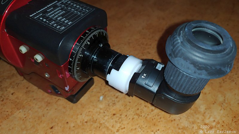 Polar telescope finder adapter