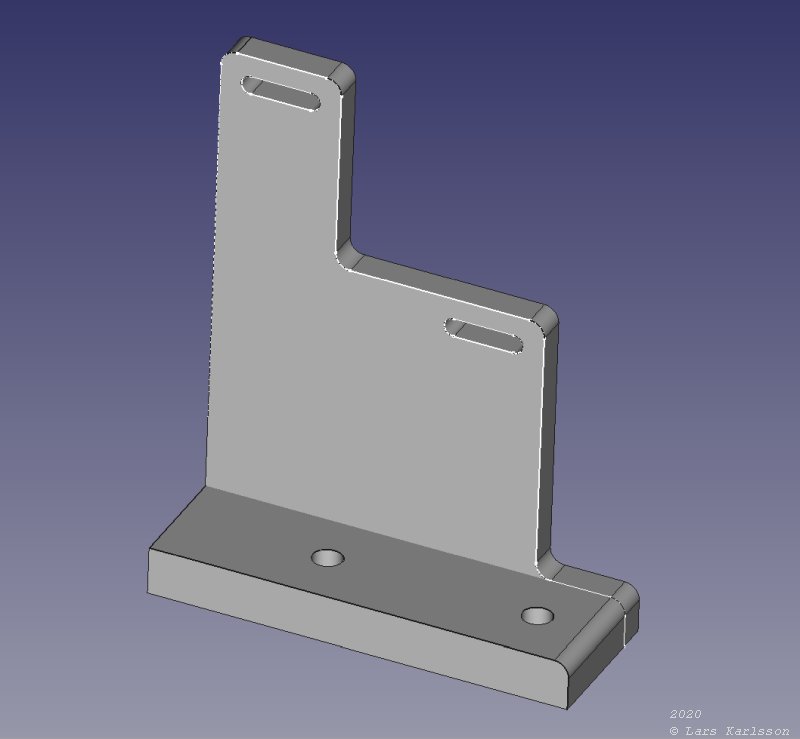 3D CAD: motor focuser bracket