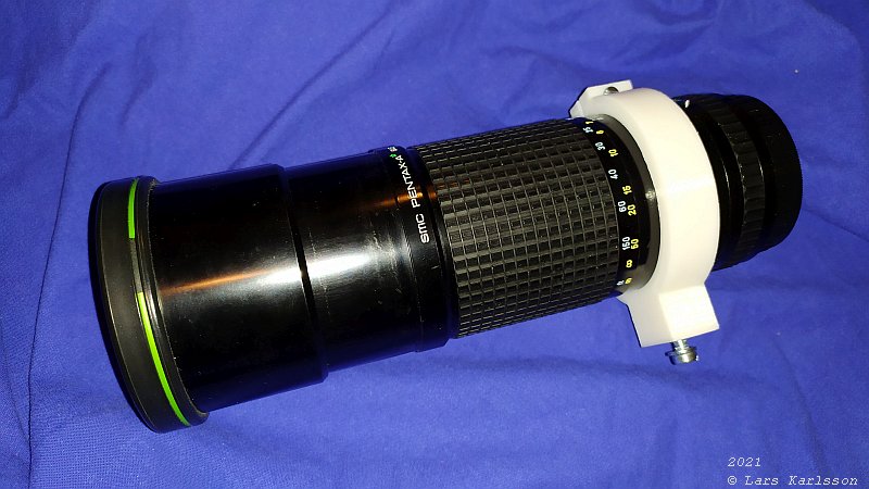 3D CAD: Pentax 645 300 mm f 1/4 ED lens tube ring