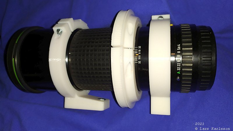 3D CAD: Pentax 645 300 mm f 1/4 ED lens tube ring