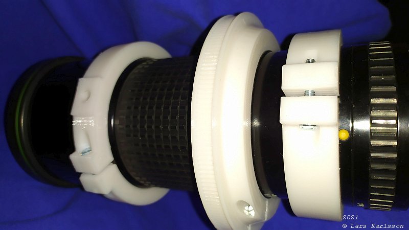 3D CAD: Pentax 645 300 mm f 1/4 ED lens tube ring