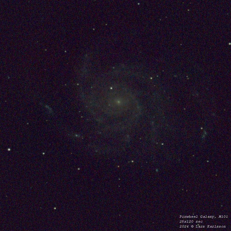 M101 Pinwheel Galaxy, 2024