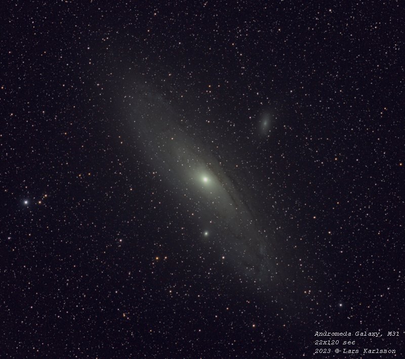 M31, Pentax 645 300 mm ED, 2023