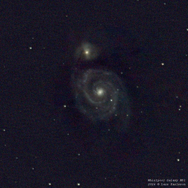 M51 Whirlpool Galaxy, 2024