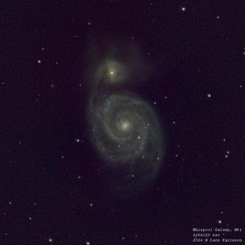 M51 Whirlpool Galaxy, 2024