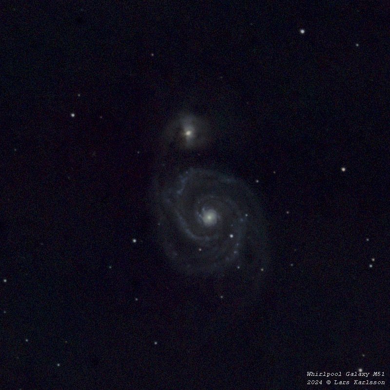 M51 Whirlpool Galaxy, 2024