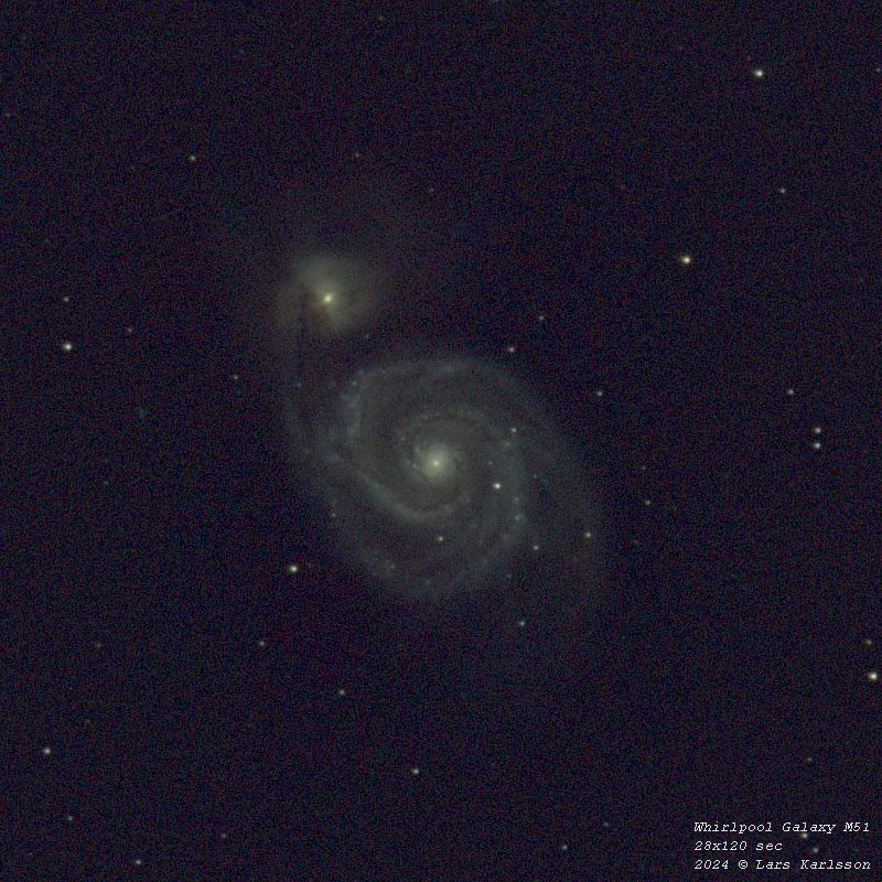 M51 Whirlpool Galaxy, 2024