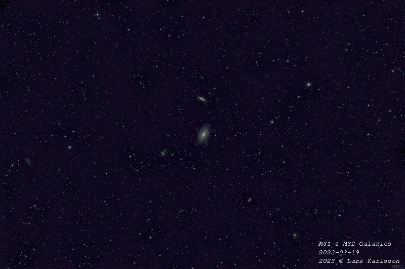 M81 & M82 galaxies, 2023