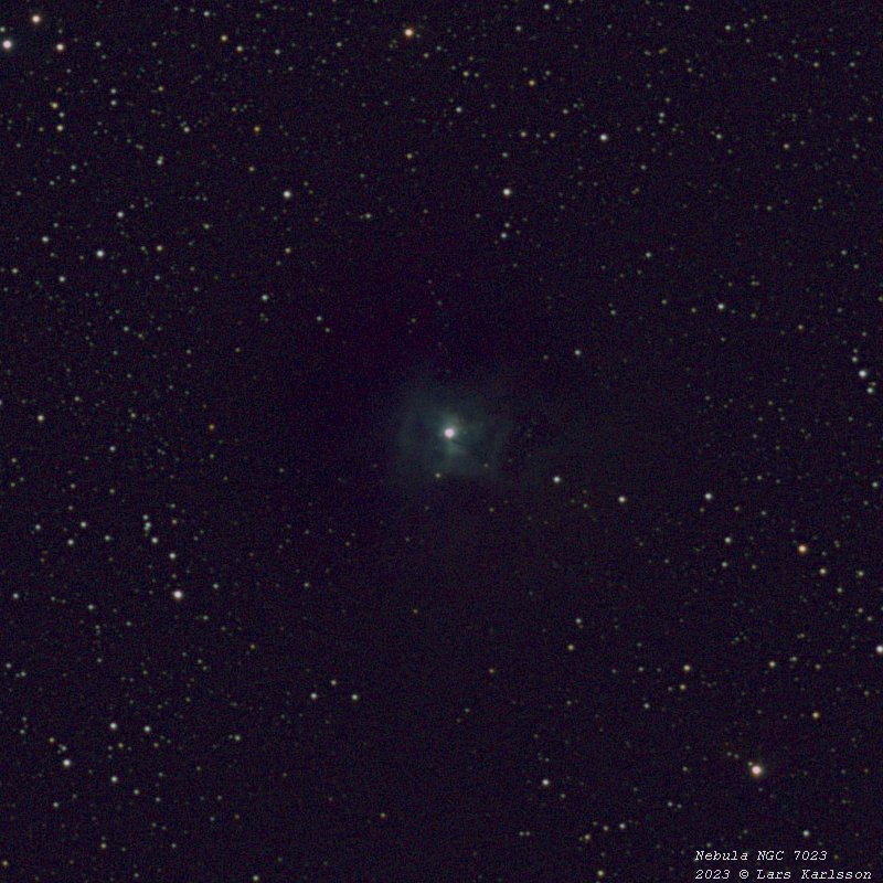 NGC 7023 Nebula, Sweden 2023