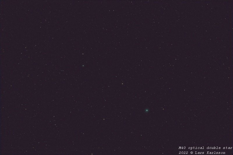 M40 optical double star