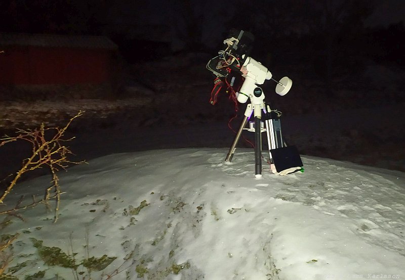 Förberedelse för astrofotografering