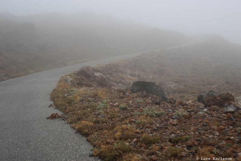 The road from Agio Deka to the Skinaka observatory, Crete