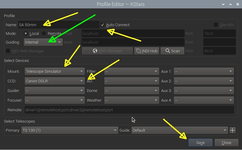 Auto guiding, test Ekos internal vs PHD2