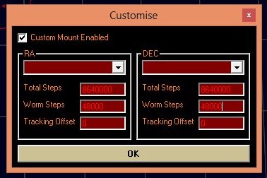 EQ6 Mount, Power up and EQMOD gear ratio setup