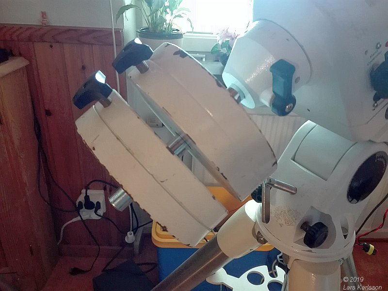 EQ6 Mount, Hang up the telescope and calibrating parking point