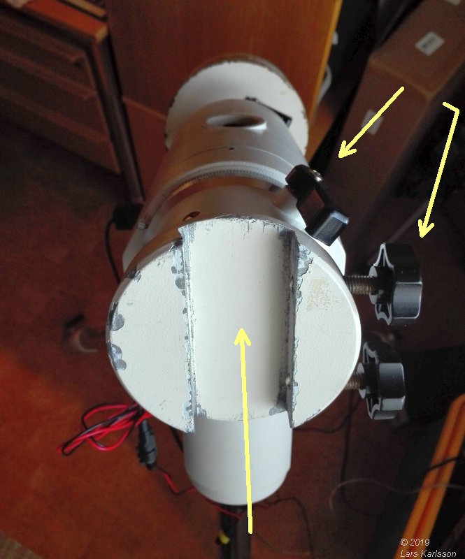 EQ6 Mount, Hang up the telescope and calibrating parking point