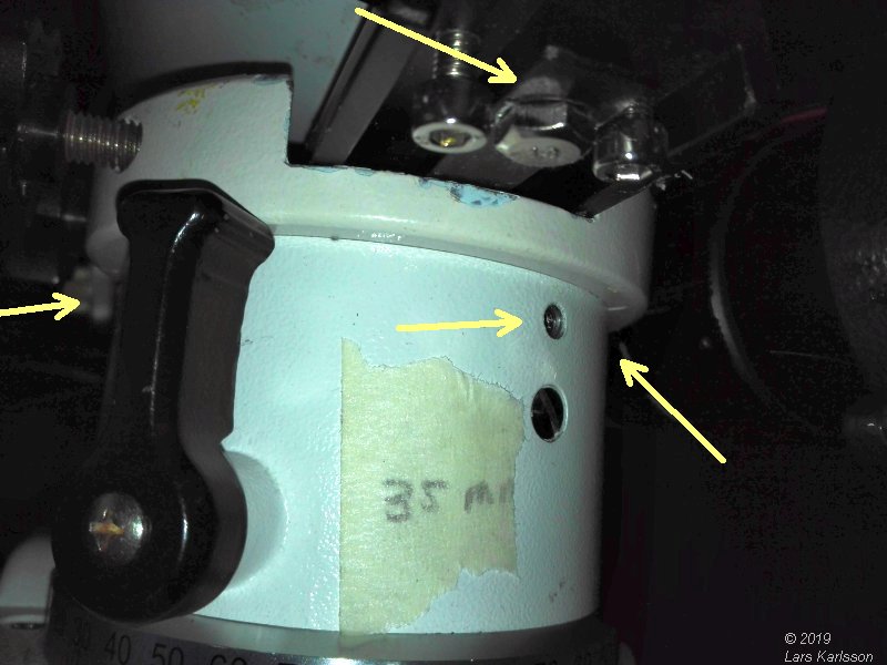 EQ6 Mount, Hang up the telescope and calibrating parking point