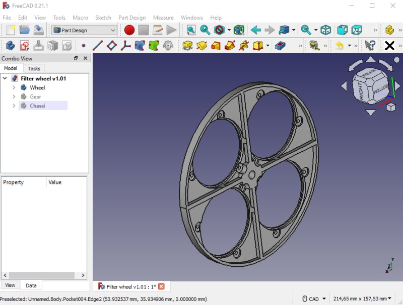 Project: 3D-printed filter wheel