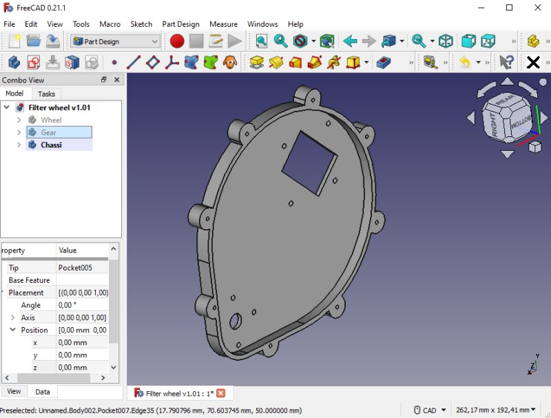 Project: 3D-printed filter wheel