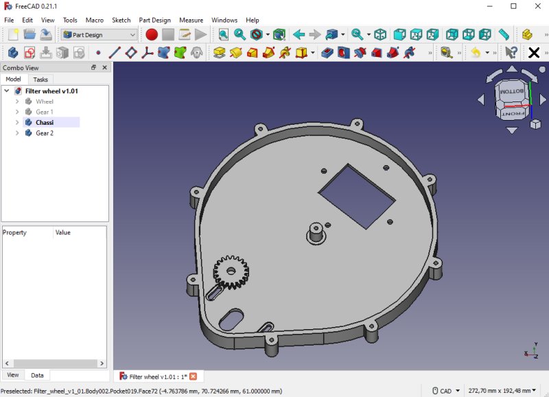 Project: 3D-printed filter wheel