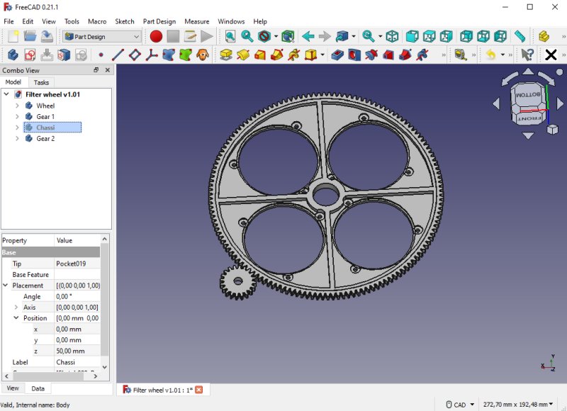 Project: 3D-printed filter wheel