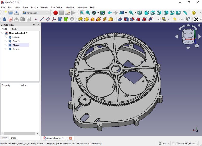 Project: 3D-printed filter wheel