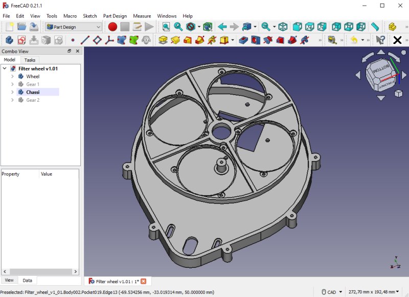 Project: 3D-printed filter wheel