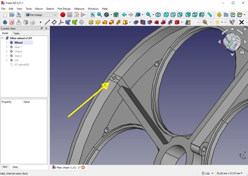 Project: 3D-printed filter wheel